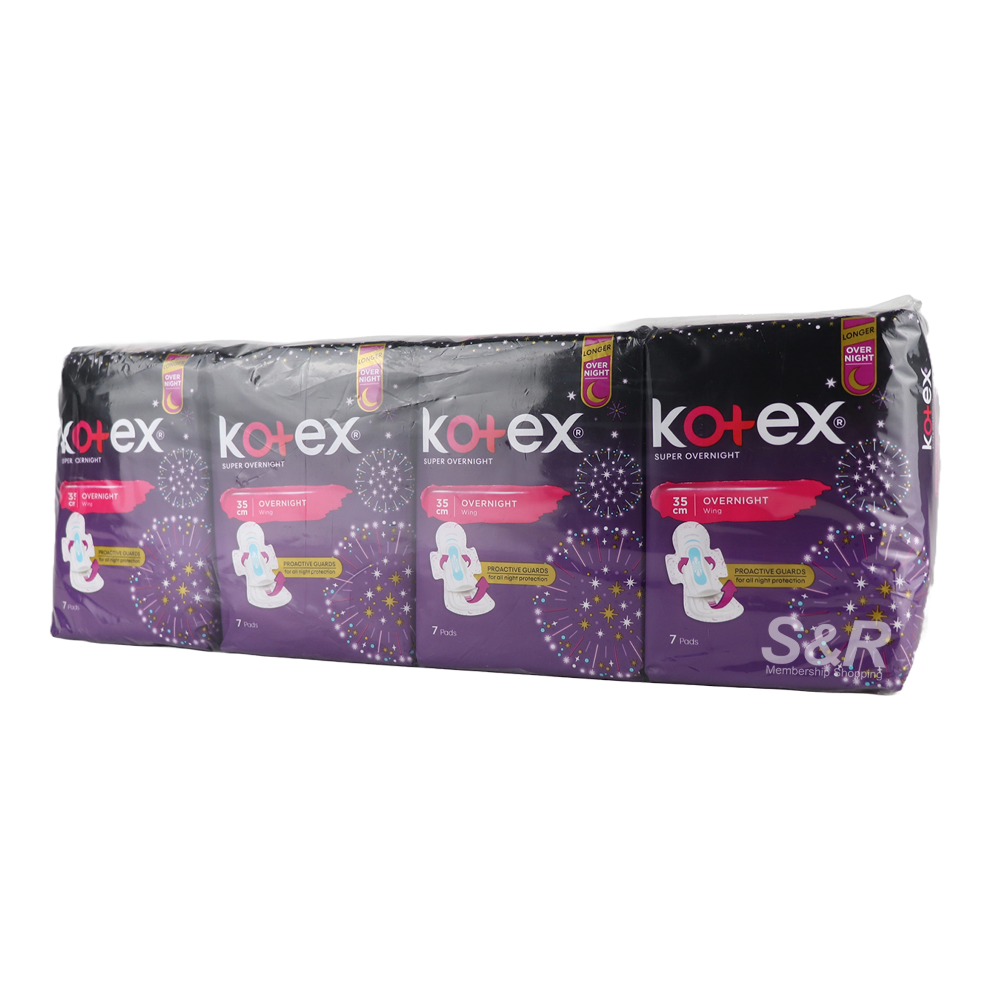 Kotex Super Overnight Sanitary Pads 4 x 7pcs